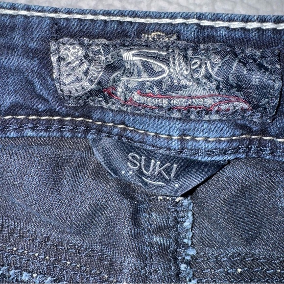 📌 Silver Jeans Suki High Super Skinny Dark Wash W30 L31 Women’s Stretch Denim - Picture 6 of 7
